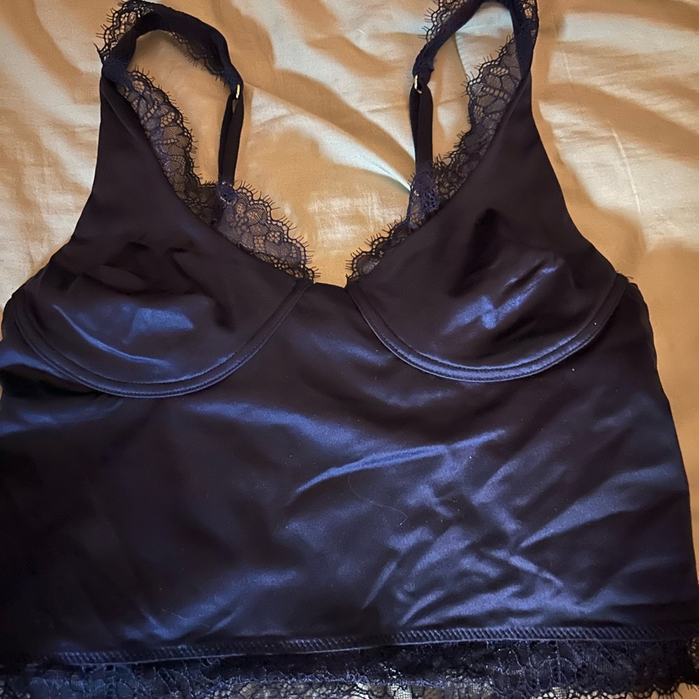 Aerie Midnight Black Lace Bra